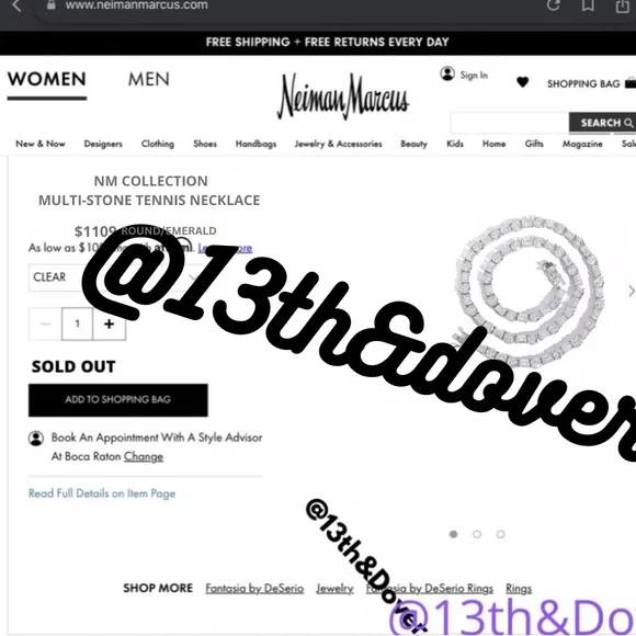 63ct Multi-Stone Tennis Necklace - Picture 13 of 14